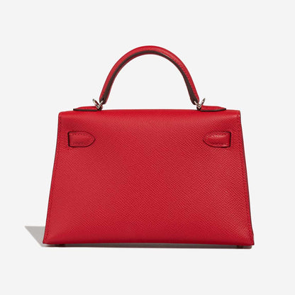 Kelly mini Epsom rouge radieux