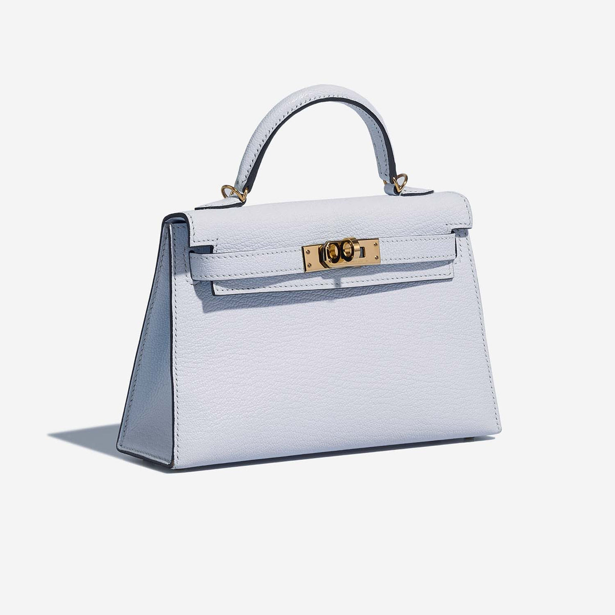 Kelly Mini Chèvre Mysore Bleu Brume