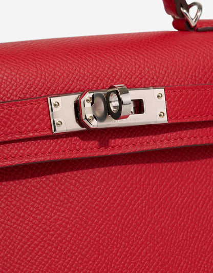 Kelly mini Epsom rouge radieux