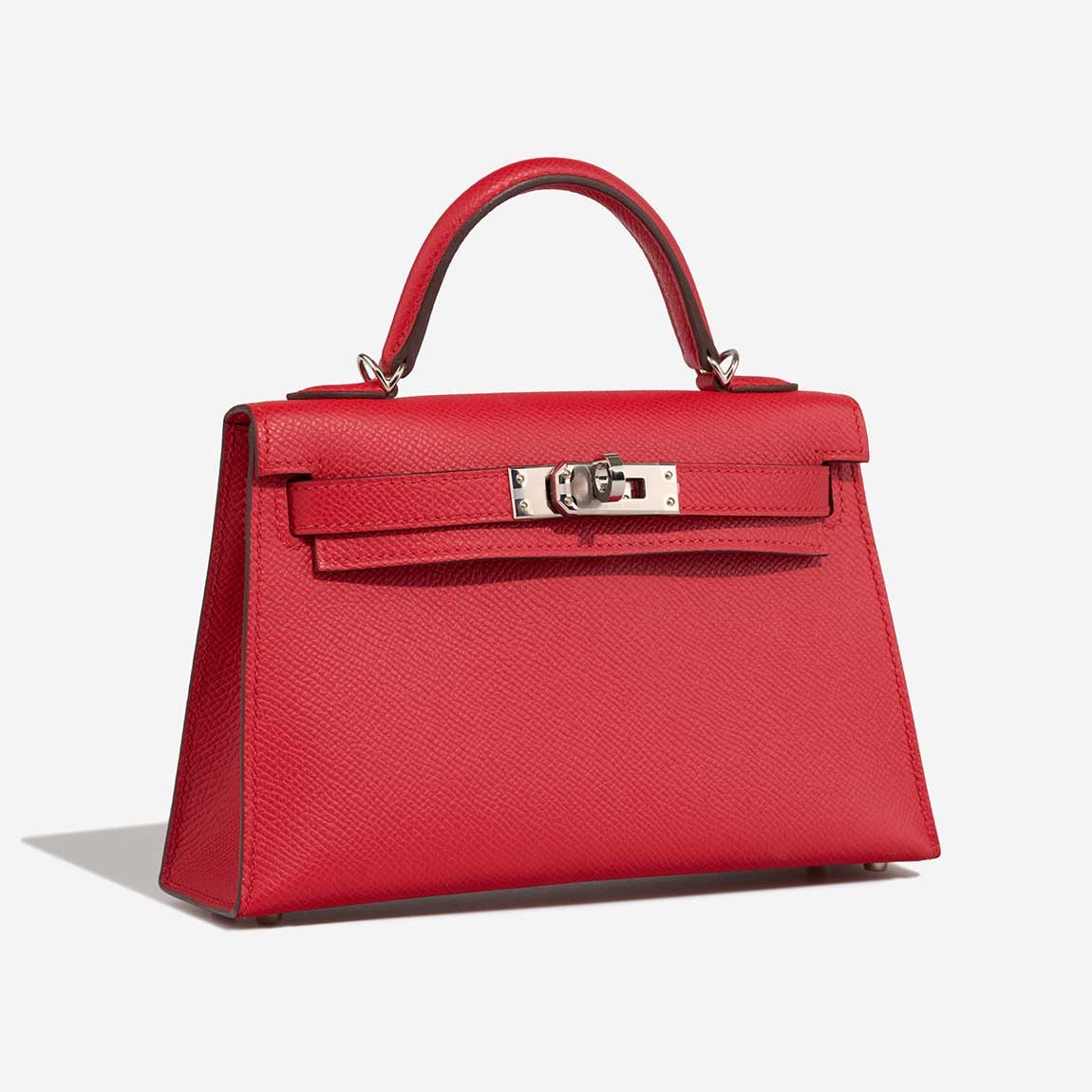 Kelly mini Epsom rouge radieux