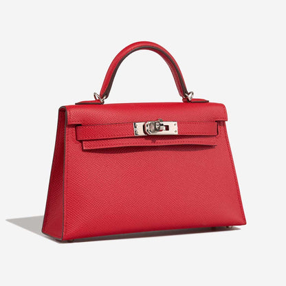 Kelly mini Epsom rouge radieux