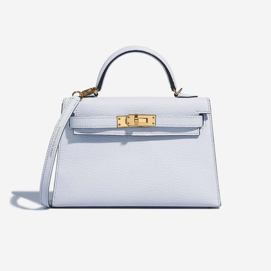 Kelly Mini Chèvre Mysore Bleu Brume