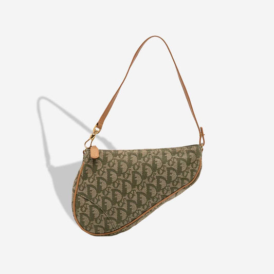 Saddle mini Canva Brown