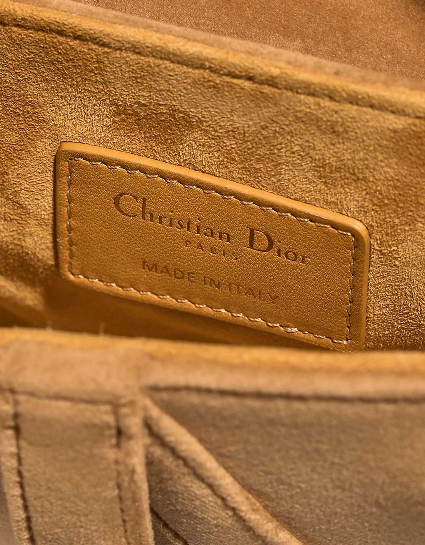 Saddle mini Velvet camel