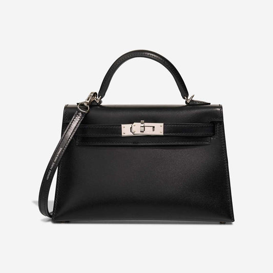 Kelly Mini Chèvre Chamkila Noir