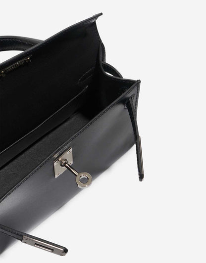 Kelly Mini Chèvre Chamkila Noir