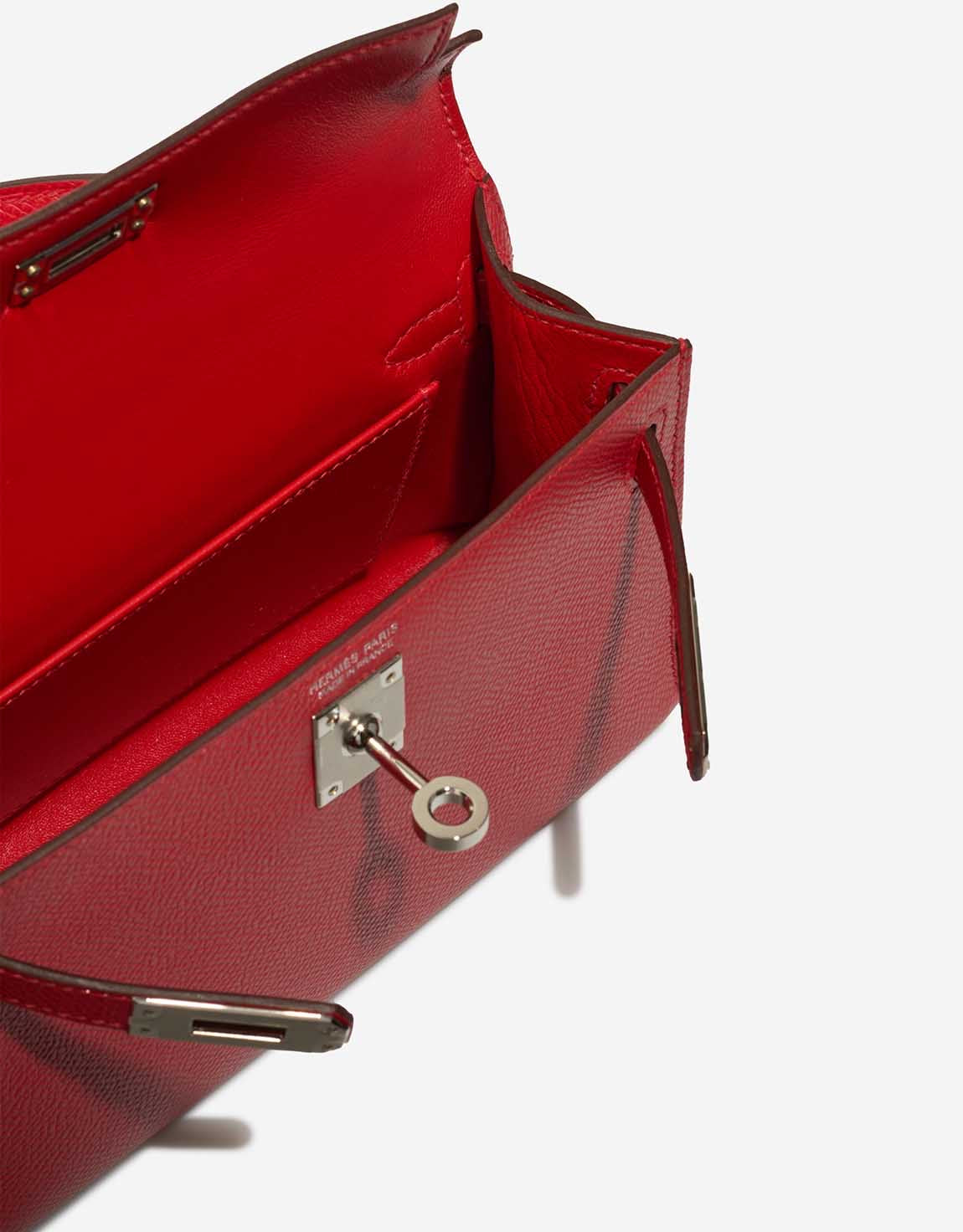 Kelly mini Epsom rouge radieux